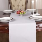 Chemin de table Polycoton Gris 40*140cm