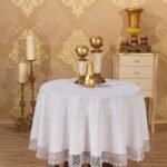Nappe de Table Ronde KDK Blanc 160cm