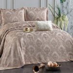 Couvre-Lit SAFIR Rose poussiéreux 4 pièces